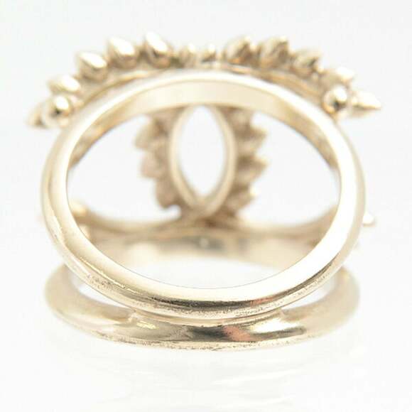 CHANEL Gold Logo Ring - Picture 4 of 10